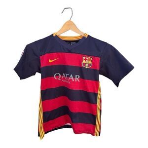 Nike FC Barcelona Home Jersey Messi #10 boys XL Soccer Shirt. Free!